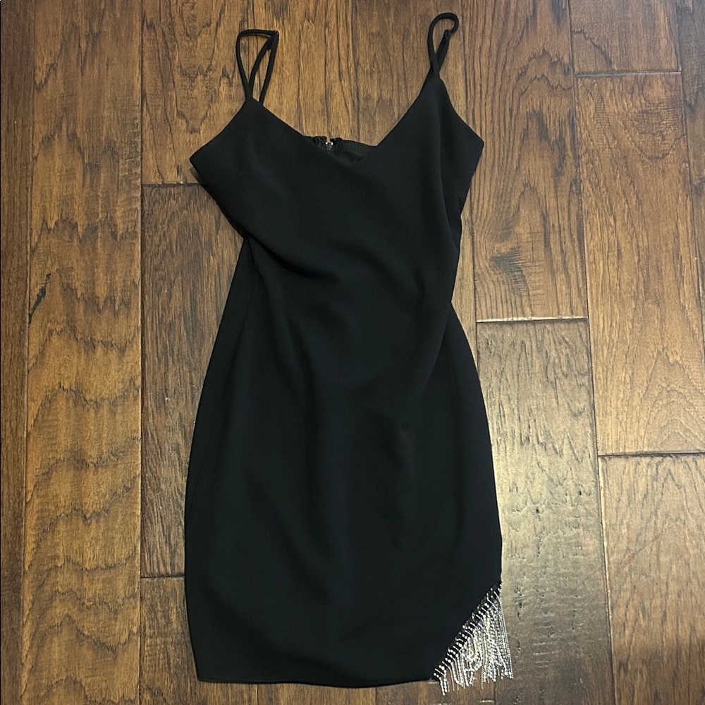 Little Black Dress with Silver Accents